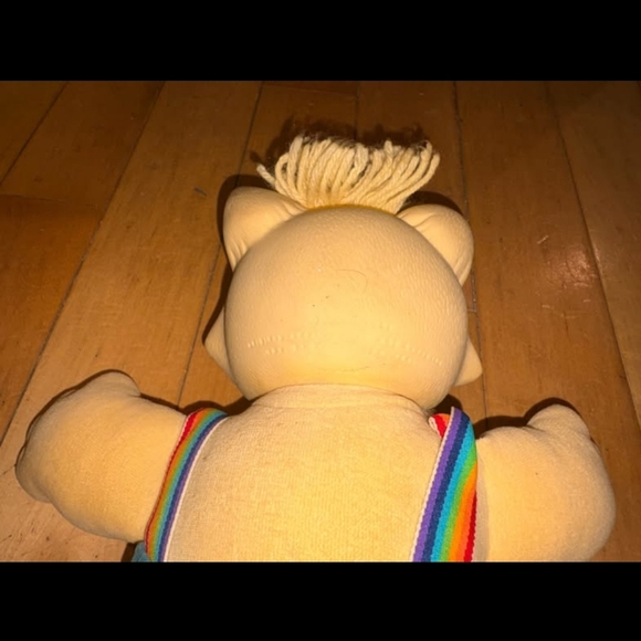 Vintage Plush Cat Doll with Rainbow Straps Koosas Cat - Picture 7 of 8